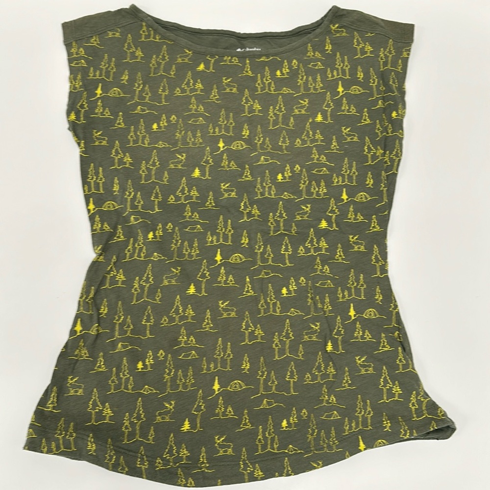 Columbia tank top pattern Forrest/elk/tent size small